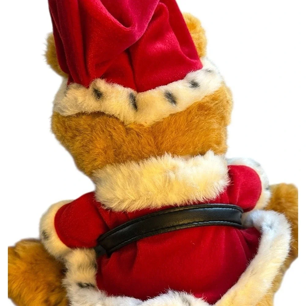 House Of Lloyd Musical Christmas Kitty Plush Orange Tabby Cat 12